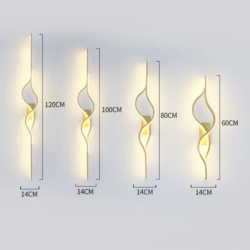 Modern Led Bedside Wall Lights Lamps Living Room Stairs Loft Bedroom Nordic Interior Minimalist Wall Art Light Lamp Decor