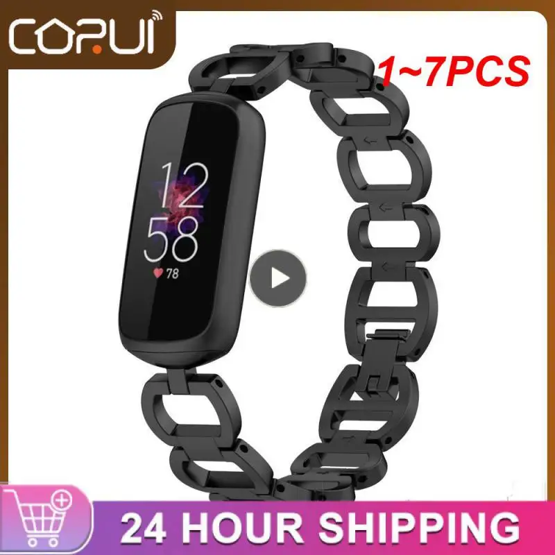 

1 ~ 7 шт., роскошный ремешок на запястье для смарт-браслета Fitbit Luxe, металлический сменный ремешок для часов Fitbit luxe Special Edition