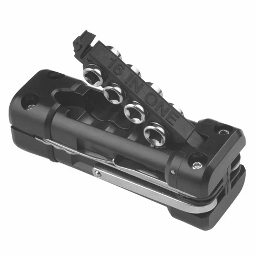 16 in1 Motorcycle Multifunction Tool Kit Multitool Tire Repair Tool Set with Screwdriver Chain MTB Road Cycling Motorcycle Tools