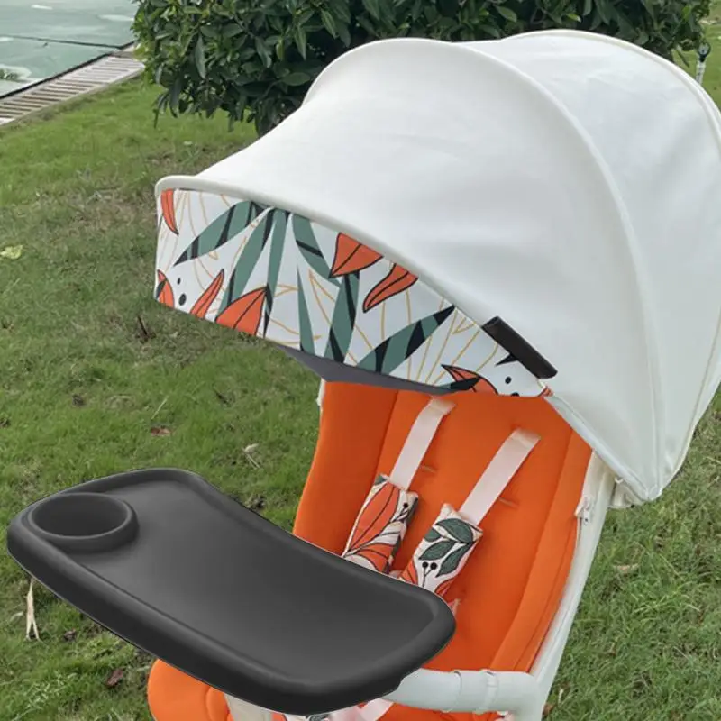 Adjustable Cup Holder For Stroller Removable Stroller Snack Tray Multi-Functional Safe Pram Tray Pushchairs Prams & Accessories