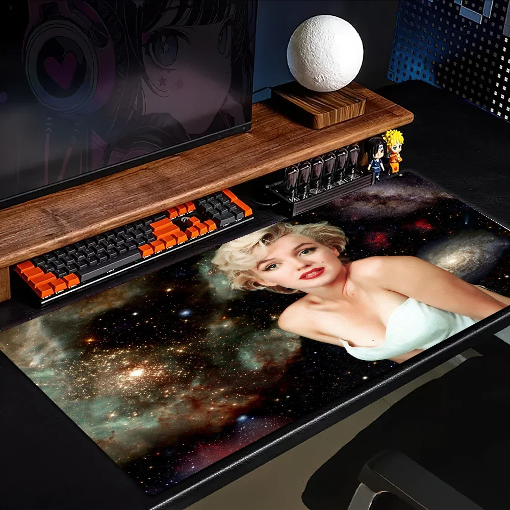 Marilyn Monro INS Tide Large Cartoon Anime Gaming Mouse Pad Keyboard Mouse Mats Desk Mat Accessories 6