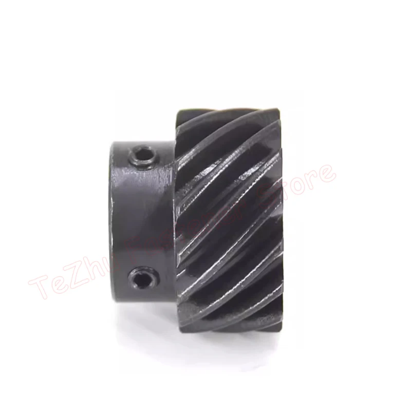 1.5M 45 Degree Helical Gear 12 13 14 15 16 18 19 Teeth 45# Steel Left/Right Spiral Gear 1.5 Module Bore 6/8/10/12/14/15mm 1pcs