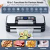 Precision Pro Vacuum Sealer, with 10-in-1 Functions, Easy-Lock Handle, Double Heat Seal & Double Pump, Vacuum Sea 3