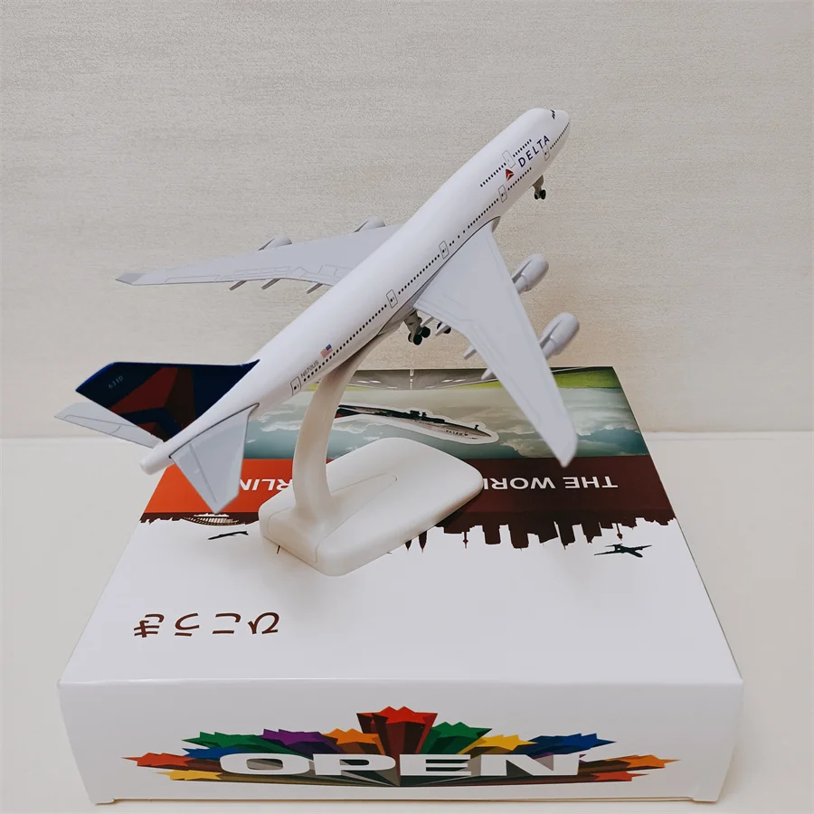 

20cm Alloy Metal Air UNITED STATES Airlines Boeing 747 B747-400 Airways Diecast Airplane Model Plane Model Aircraft with Wheels