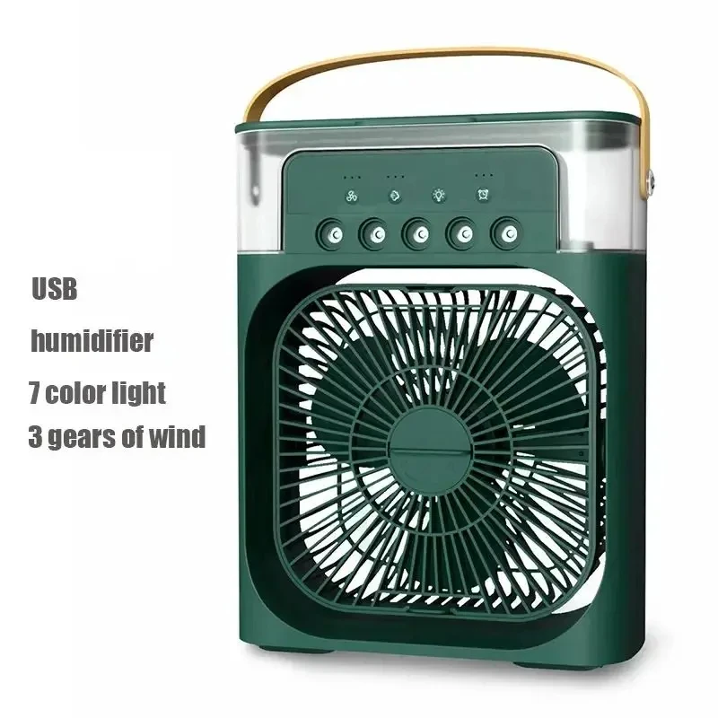 3-in-1 Air humidifier Cooling USB fan Water mist Small refrigeration Air conditioner Mini fan Water cooled silent air cooler 6