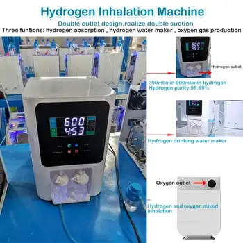 H2 SPE PEM Electric Breathing Physical Therapy Equipments Home Hydrogen Oxygen generator Medical Hydrogen Inhalation Machine 5