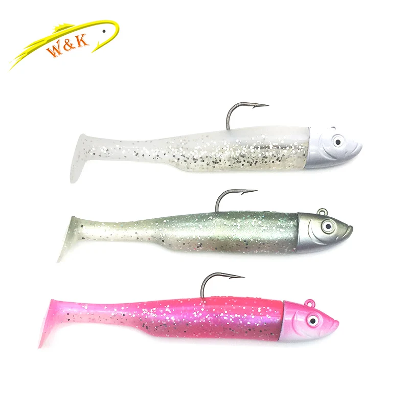 

Hot-Sale 4.5" Swing Shad 30g Swimbait for Seabass Zander Walleye Fishing Lure 2pc Jig Head and Soft Vinyl Lure Black Minnow Bait