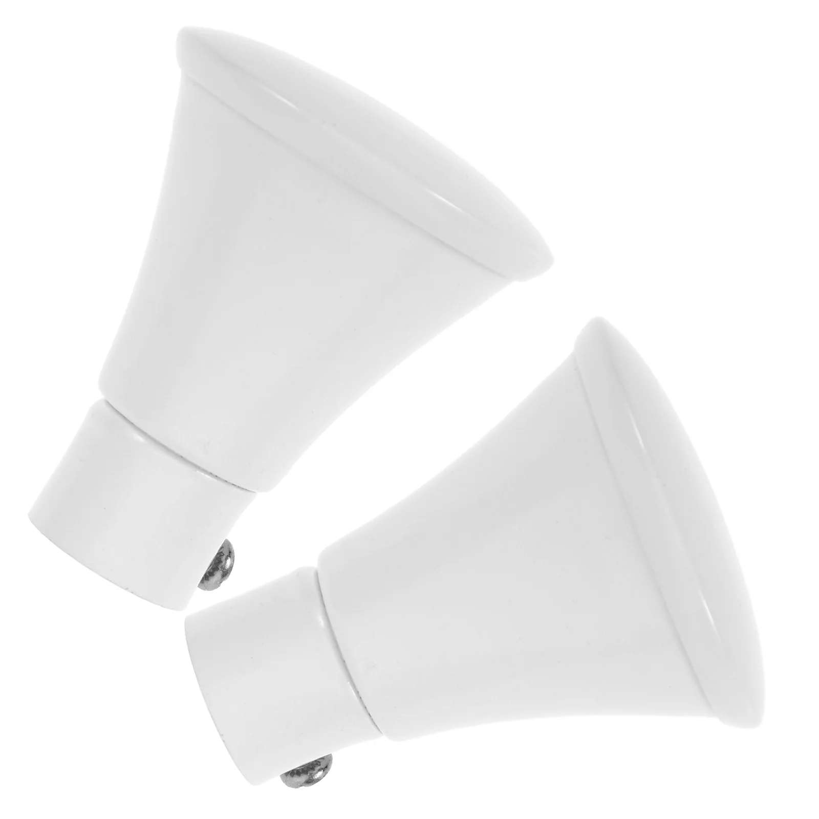 2 Pcs Curtain Decorative Head Rod An Fittings Both Ends Wrought Iron Drapery Pole Finials Rods Window Accessories for