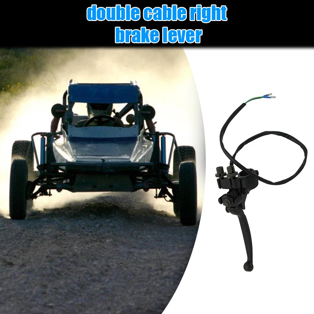 7/8 inch Double Pull RH Brake Lever with Sufficient Durability and Ruggedness Handle Assembly for 50cc 110cc ATV Quad Bike