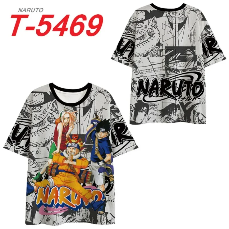 

New Hot Selling Japanese Manga New Anime Naruto Two-dimensional Printing Teenage Students Short-sleeved T-shirt Tops