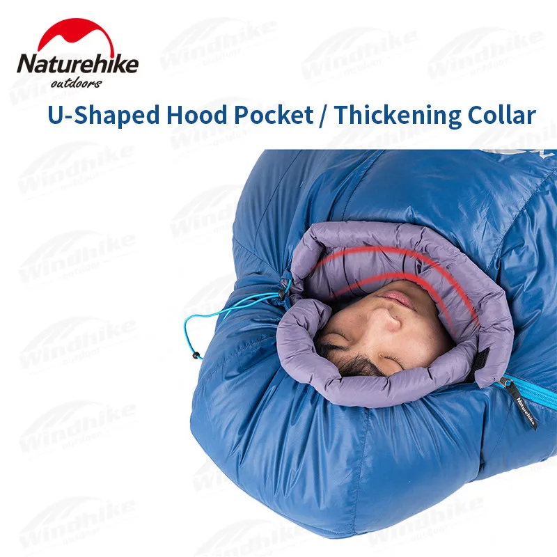 Naturehike New Upgrade Goose Down Sleeping Bag Winter Mummy Camping Sleeping Bag Ultralight Keep Warm Adult Camping Equipment