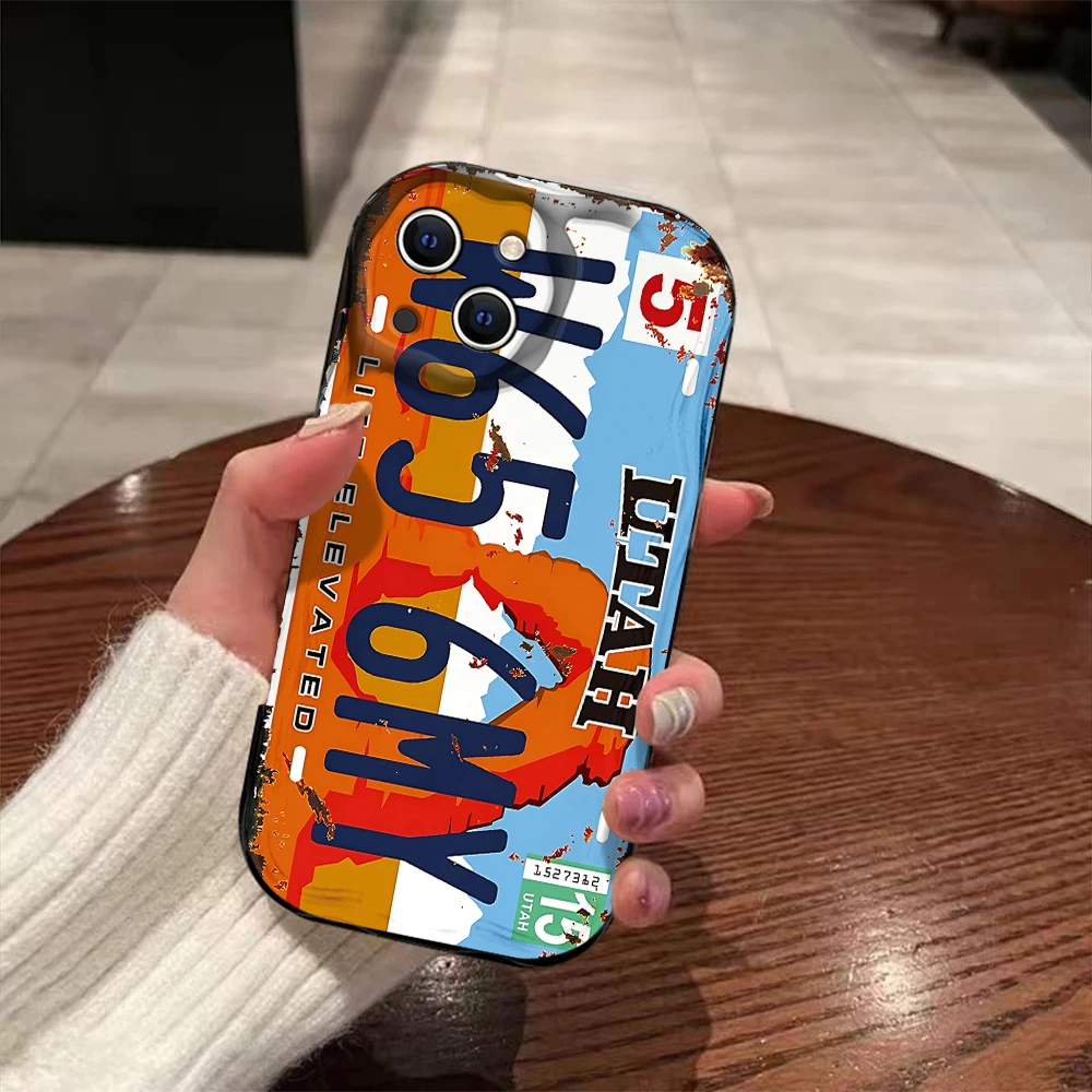Vintage License Plate Design Phone Case - 3D Wave Soft TPU Back Cover