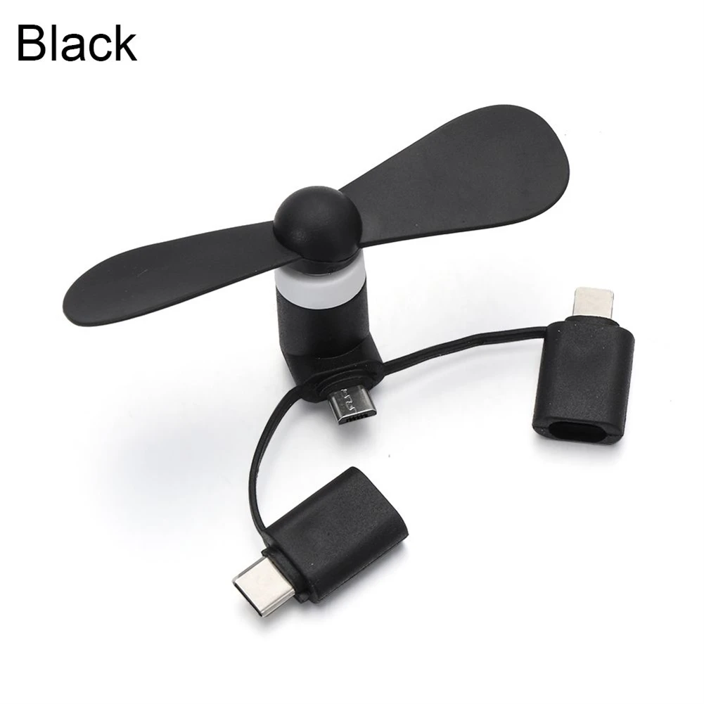 IN 1 Reizen Draagbare Mobiele Telefoon Mini Fan Cooling Koeler Voor Android Type-c Micro USB C Voor IPad 5 6 6 S 7 Plus 8 X XS