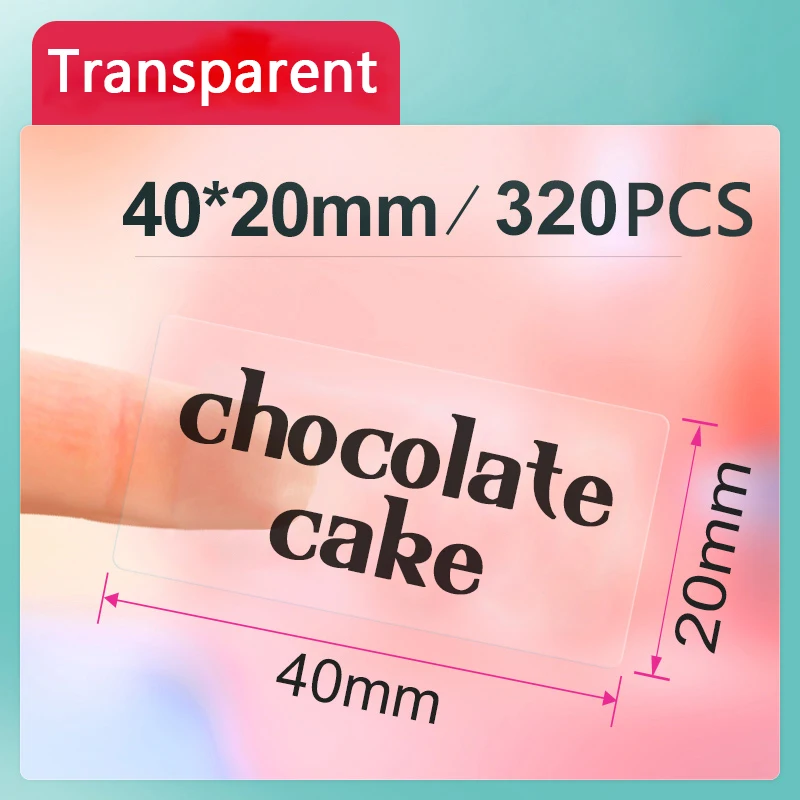 Niimbot Transparent Self-Adhesive Round Label Paper for Mini Portable Thermal Printers