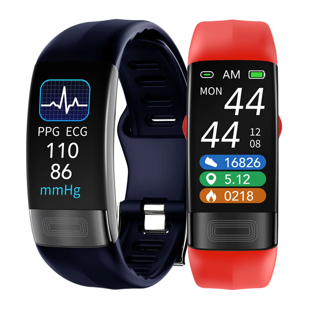 

Смарт-браслет Ecg PPG, водонепроницаемый, IP67, фитнес, артериальное давление, пульс, температура тела, спорт, фитнес