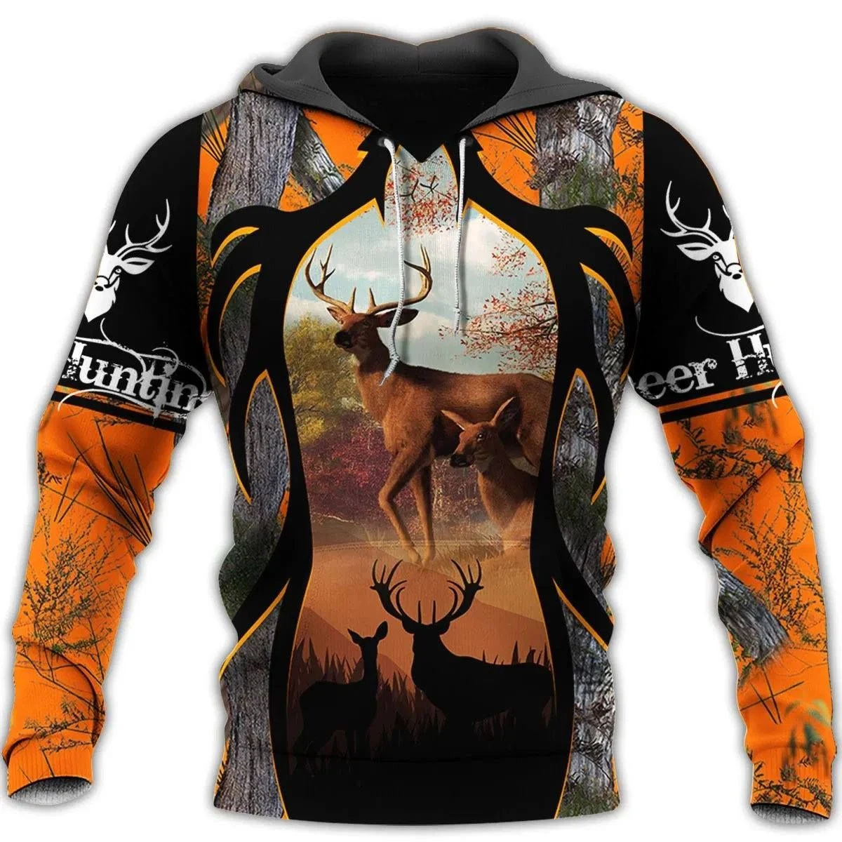 thumbnail image 1 of Sudadera con capucha de moda de otoño con diseño de león y lobo, piel de tigre blanco, estampado 3D por todas partes, para hombre, sudadera unisex con cremallera, chaqueta informal, 1 of 5