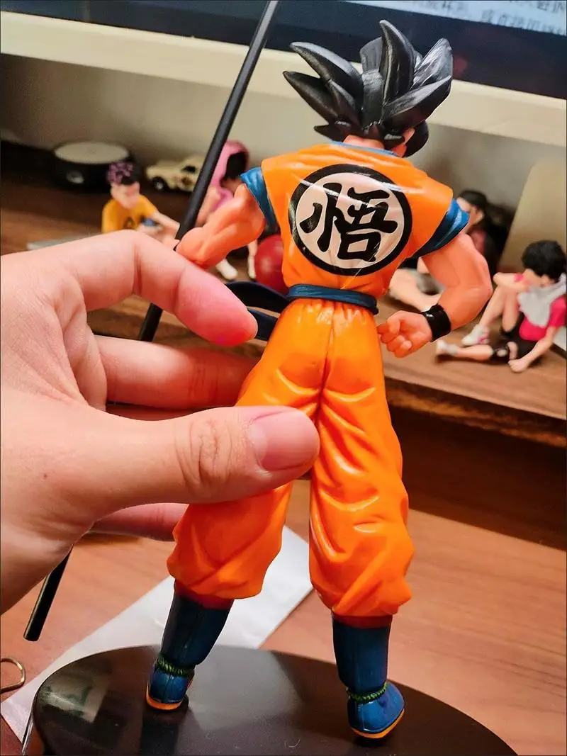 Dragon Ball Z Goku Figure Toy, 20 ° Aniversário, Cabelo Azul, Goku Super  Saiyajin Figura, Forma De Batalha, Modelo De Decoração, Presente De Férias  - AliExpress