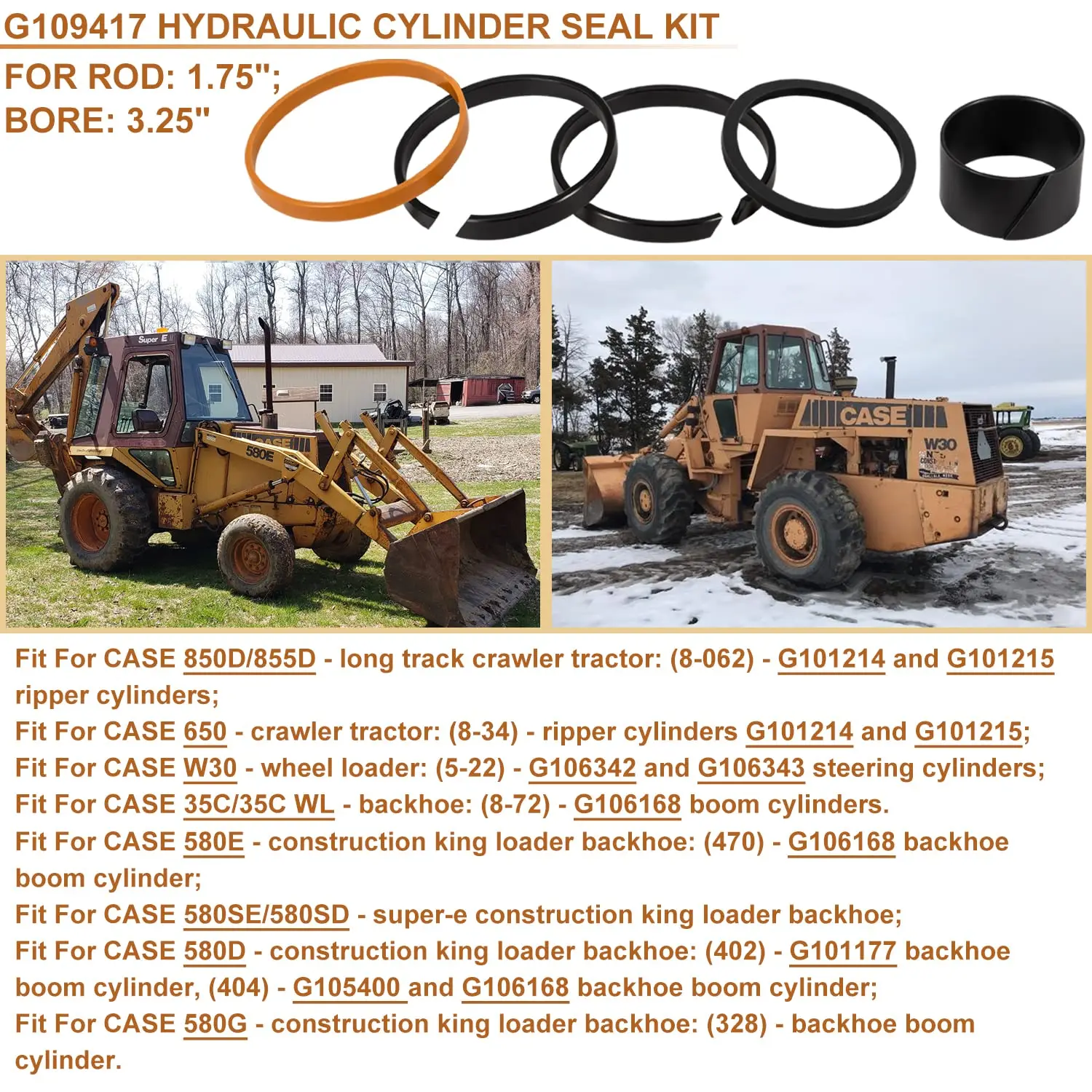 103293A1 Torque Converter Fits Case Backhoe Models: 580C, 580D, 580 Super E - Foto 7