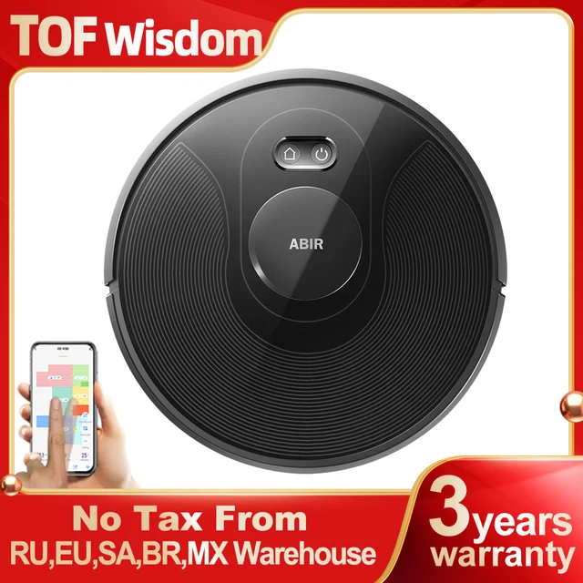ABIR X8 Robot Vacuum Cleaner ,Laser System, Multiple Floors Maps, Zone Cleaning,Restricted Area Setting for Home Carpet Cleaning 1