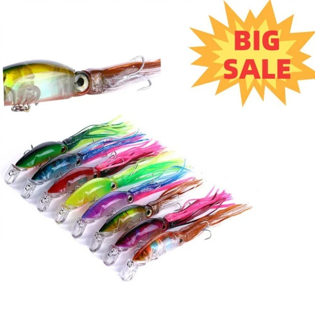10cm 16.6g Squid Lures Saltwater Freshwater Fishing Tools Lures