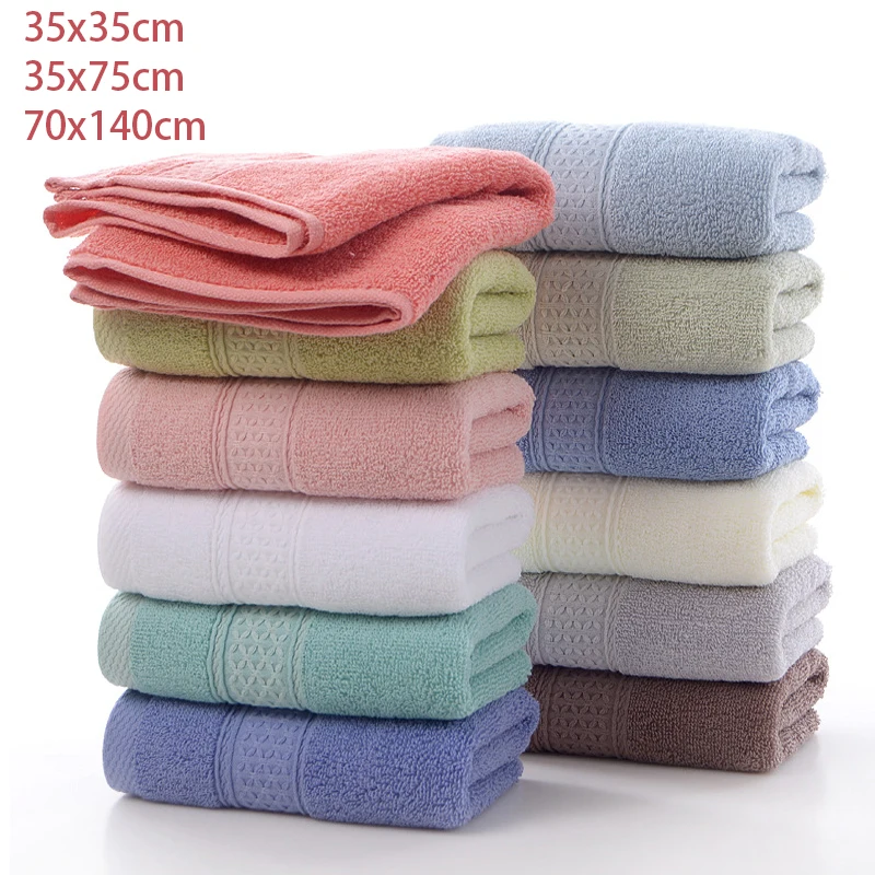 Pure cotton thickened household couple towel Not falling off soft absorbent adult large bath towel Daily face wash handkerchief