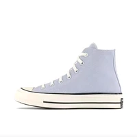 Converse Chuck 70 Hight Ghosted Men's and Women's Skateboarding Shoes, Comfortable, Daily Sneakers, Purple/White