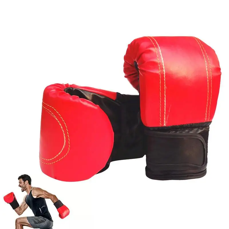 PunchingBagGlovesPUKickboxingGlovesForMenWithMultilayerHighdensityLinerBoxing