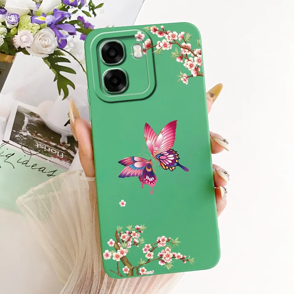 Cute Kawaii Luxury Fashion Flower Silicone Phone Case Cover