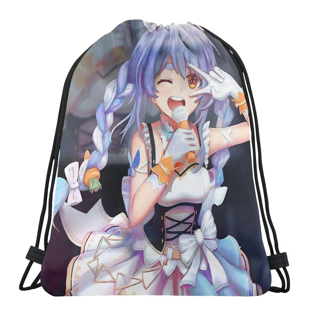 

Hololive Usada Beijing Ora Kawaii Сумки на шнурке походная обувь подростковый портативный рюкзак сумка