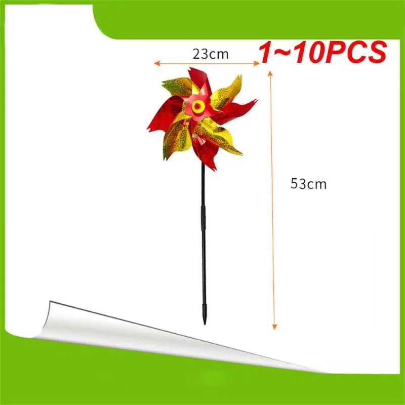 

1~10PCS Bird Repellent Colorful Birds Deterrent Pinwheels Bird-proof Garden Balcony Garden Outdoor Windmill Spinner