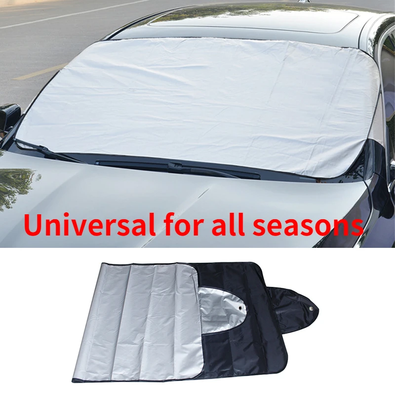 Silver Car Windscreen Covers Prevent Snow Ice Sun Shade Dust Frost
