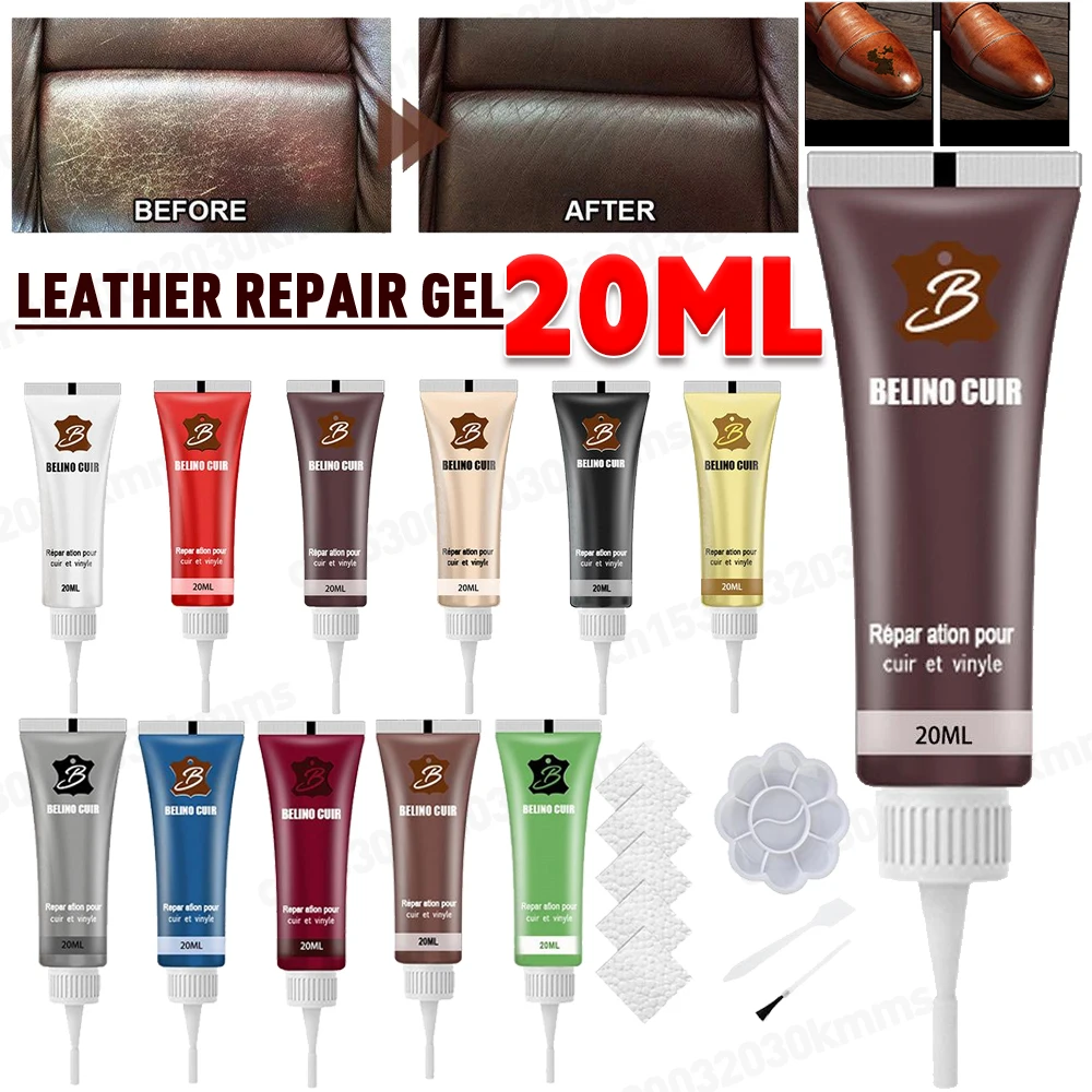 20ML Leather Color Repair Paste Leather Clothe Scratches Cracks Car Seats Upholstery car scratch remover,leather repair gel,leather repair kit