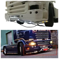 CNC LED Front Bumper Light Bottom Lamp Bar for Tamiya 1/14 RC Tractor Truck Trailer Scania 620 56323 730 Upgrade Car Accessories 1