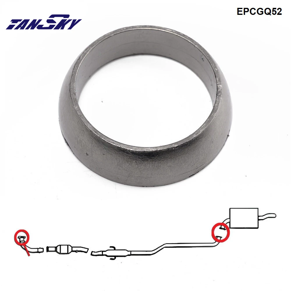 TANSKY-EPMAN Performance Donut Style Graphite Exhaust Downpipe Gasket For Universal Downpipe To Catback Flange EPCGQ52
