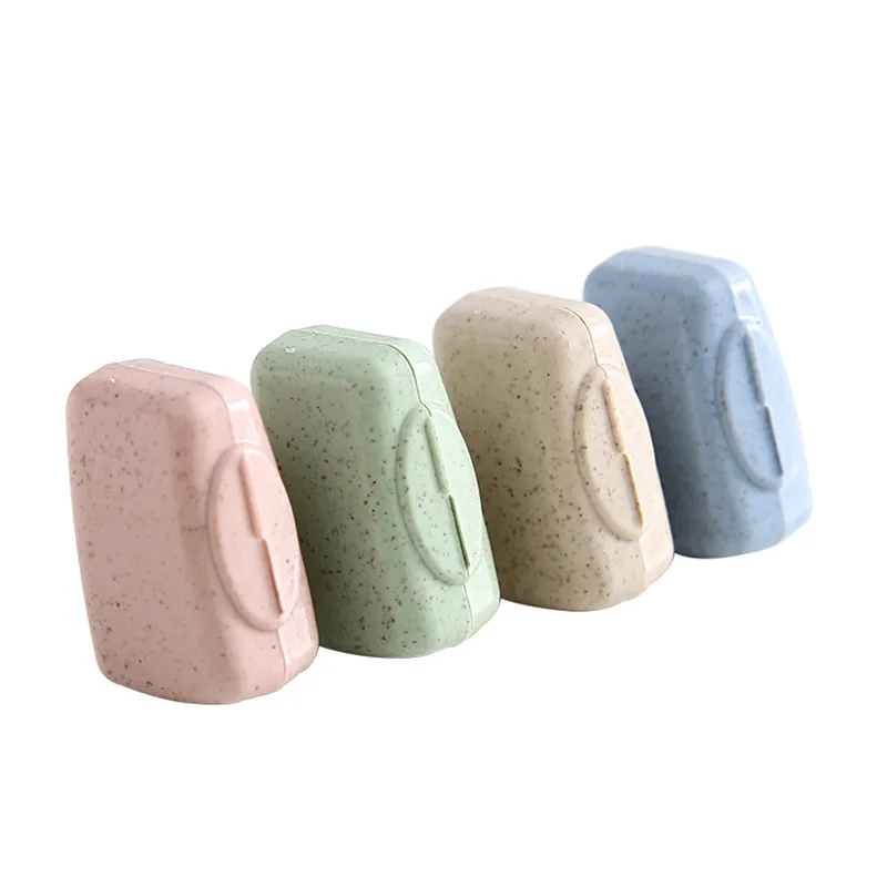 4Pcs Travel Outdoor Toothbrush Head Cover Wheat Straw Toothbrush Protection Cover Portable Toothbrush Head Storage Protection 5