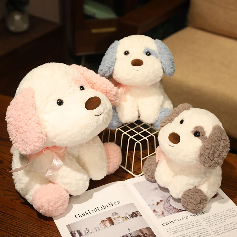 

Kawaii Fluffy Puppy Plush Toys Cute Stuffed Animals Pet Dog Plushies Doll Cartoon Soft Kids Toys for Girls Boys Xmas Gifts