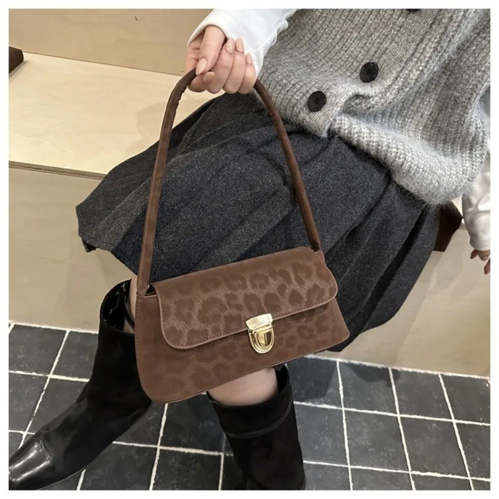 Modische Leichte Schultertasche Multifunktionale Komfort-Trageriemen Leoparden-Tasche Goldene Schnalle Damen-Handtasche – Detail 16