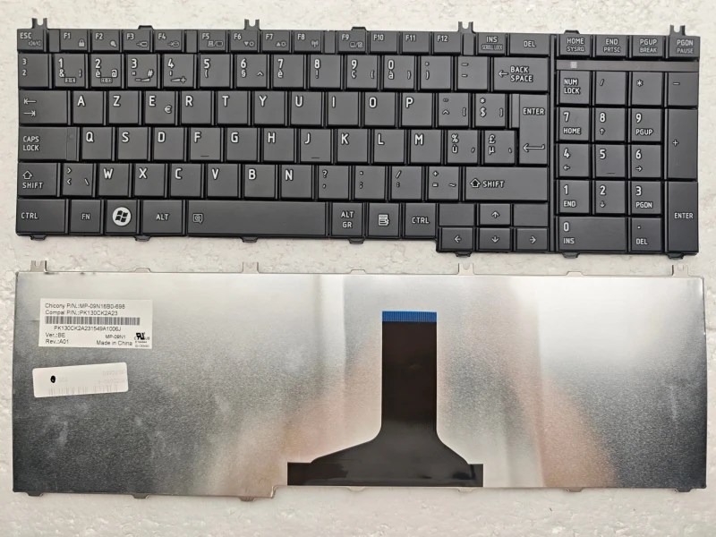 KEYBOARD Toshiba Satellite C660 C660D C665 L650 L650D L670D L750 - Foto 10