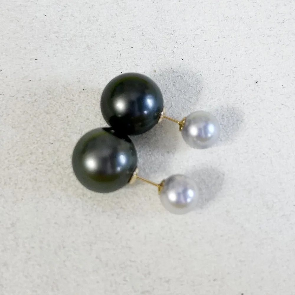 traditional Akoya Pearl Stud Earrings 7.5 - 8 MM - Seven Seas Pearls