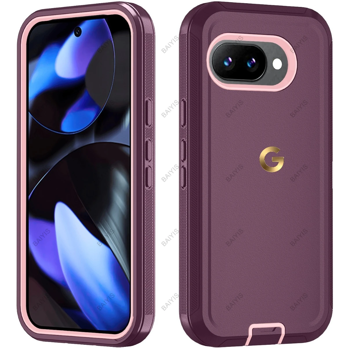 Premium 3-Layer Rugged Armor Protective Case – Heavy Duty Shockproof Cover