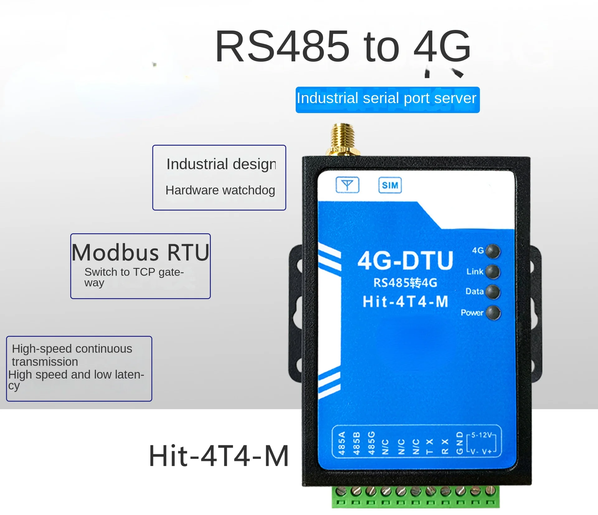 

Two-Way Transparent Transmission Module Multi-Host and Modbus Gateway