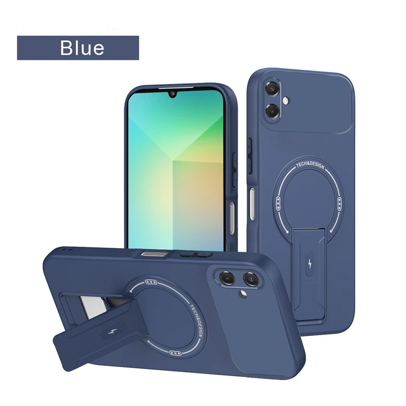 Magnetic Stand Phone Case with Rugged Protection and Sleek Design