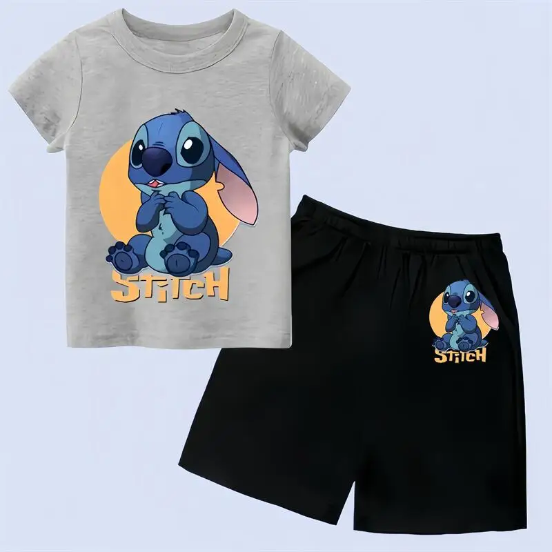 

Cartoon style summer children's set unisex T-shirt for boys and girls