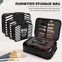 Professional Shockproof Barber Case Large Capacity for Hair Cutting Tools, Travel Storage Organizer Bag for Scissors Trimmer Kit