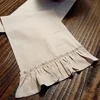 Ruffles Table Runner 100% Cotton Event Fabric Decor Romantic Solid Colour Placemat for Holiday Wedding Party Christmas Doily 1
