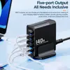 46429-20f1ac.jpg Station de charge USB multi-ports, charge rapide GaN, adaptateur secteur PD Type C