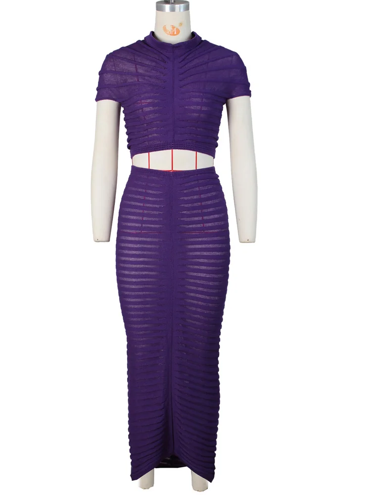 Beyprern Kim Kardashian's Sheer White Knit Two-Piece Dress