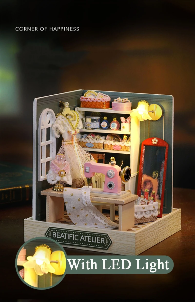 Beatific Atelier QT047 DIY Wooden Mini Doll House