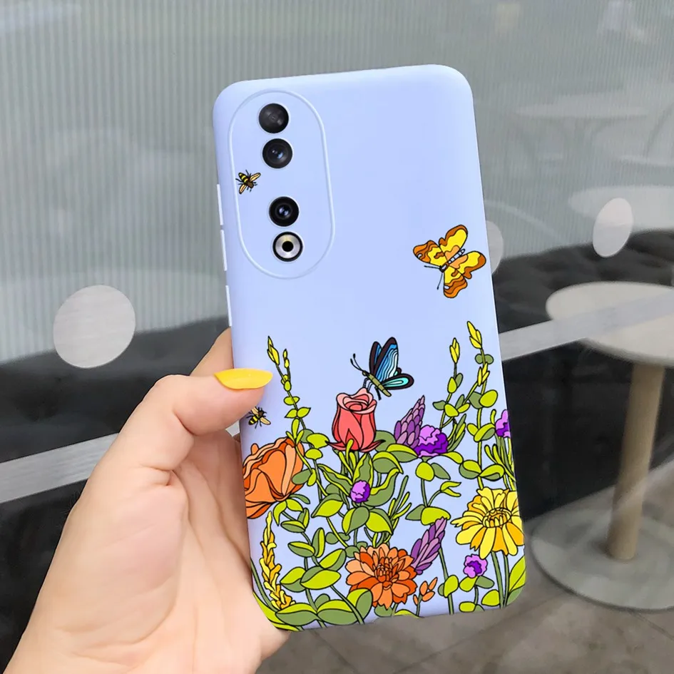 Fashion Leopard Painted Matte Soft Phone Case for Huawei Honor 90 Series