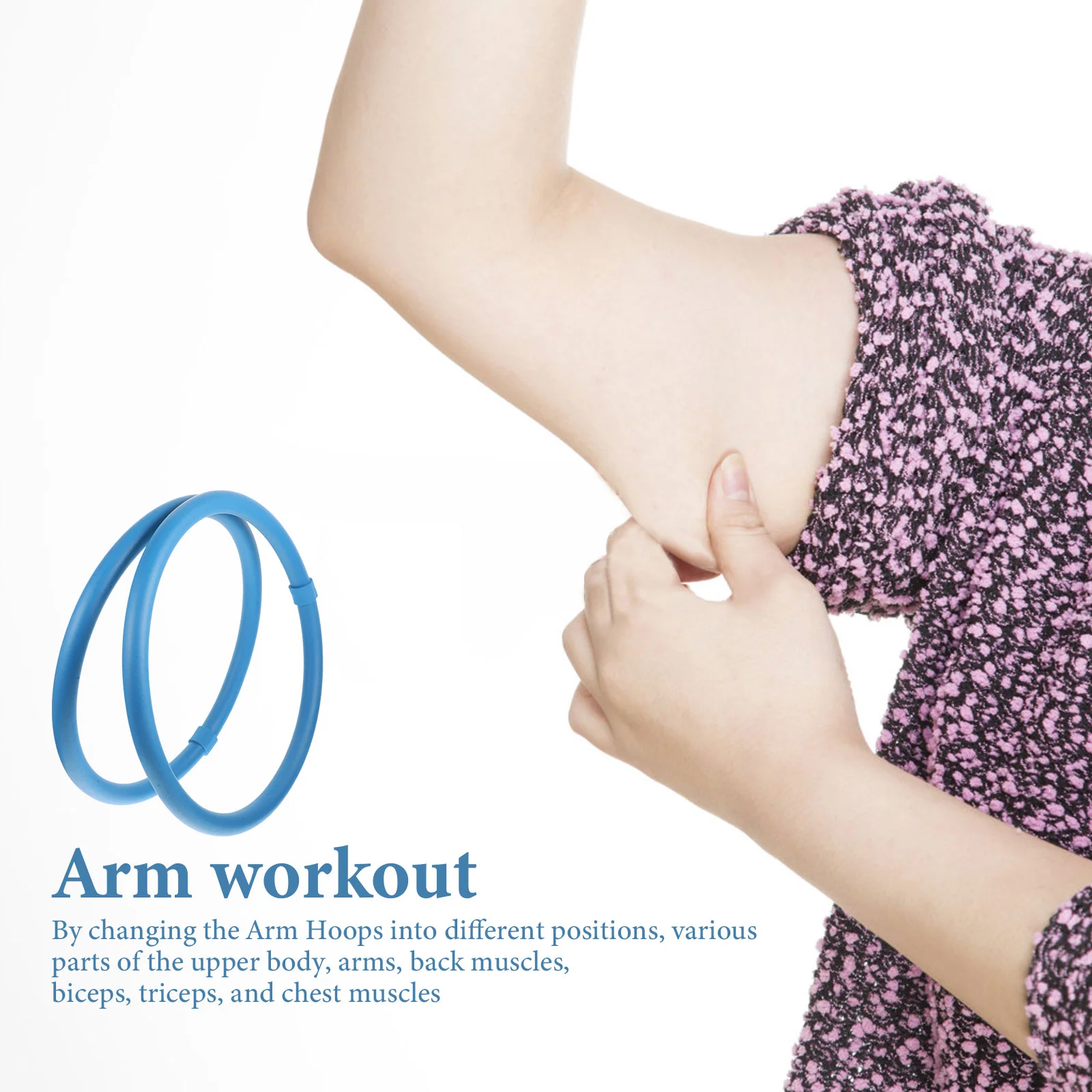 Lightweight Arm Hoops 12Pcs Yoga Circles Exercise Hoops Weighted Fitness Body Arm Workout Equipment Women